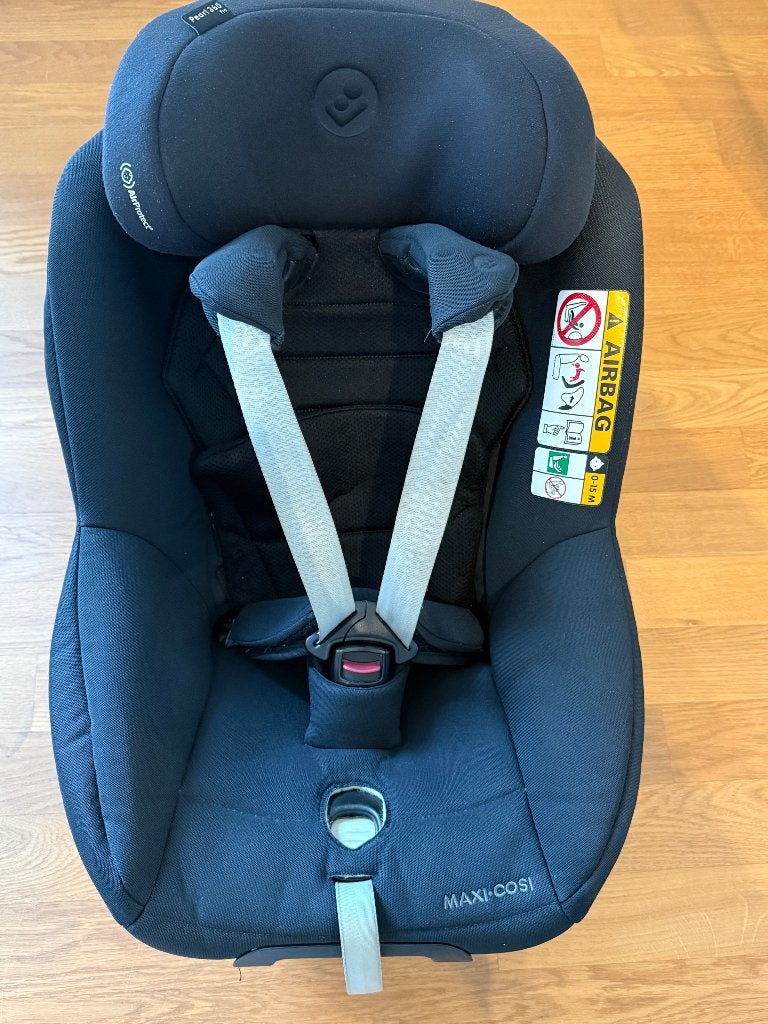 Maxi-Cosi Pearl 360 Pro+FamilyFix360 Base (2x Base) + Zomerh, Ophalen, Verstelbare rugleuning, Gebruikt, 0 t/m 18 kg