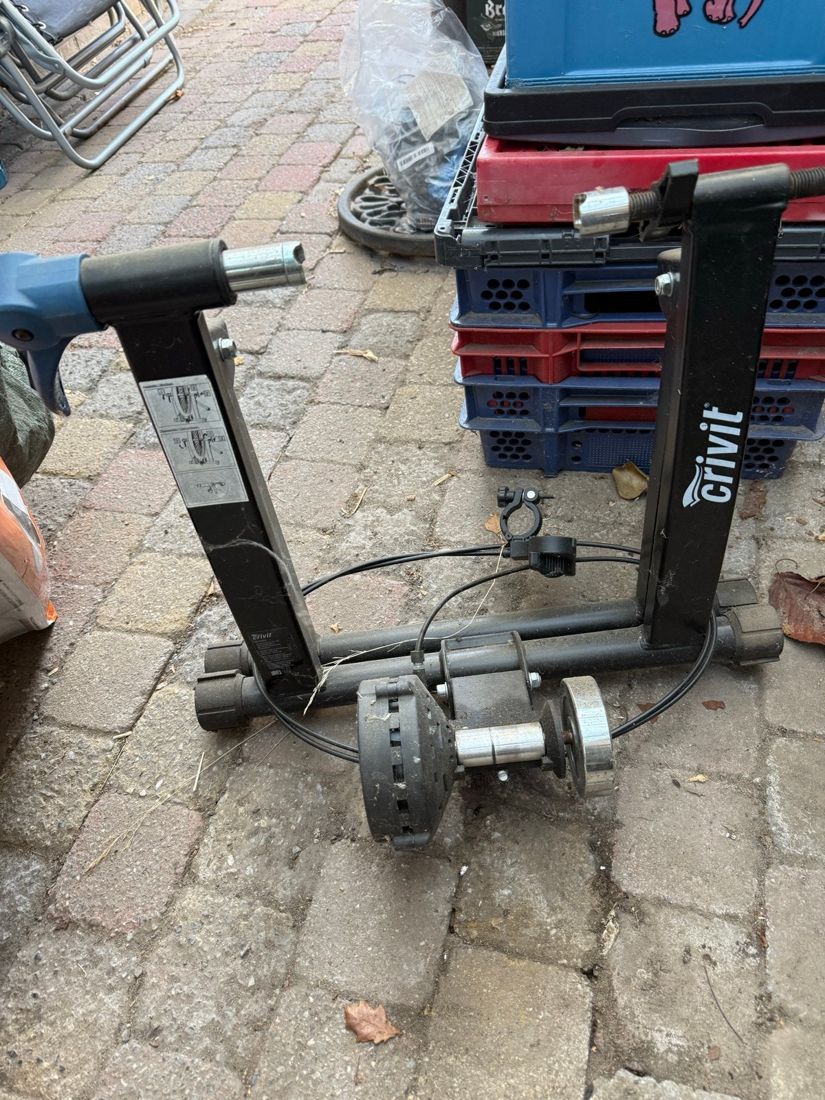 Crivit fietstrainer - Indoor fietsen, Ophalen, Gebruikt, Overige typen, Staal