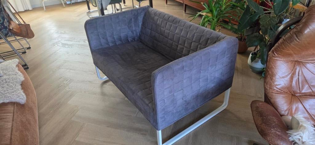 Ikea tweepersoonsbank - Grijs, zo goed als nieuw, Ophalen, 150 tot 200 cm, Tweepersoons, 75 tot 100 cm