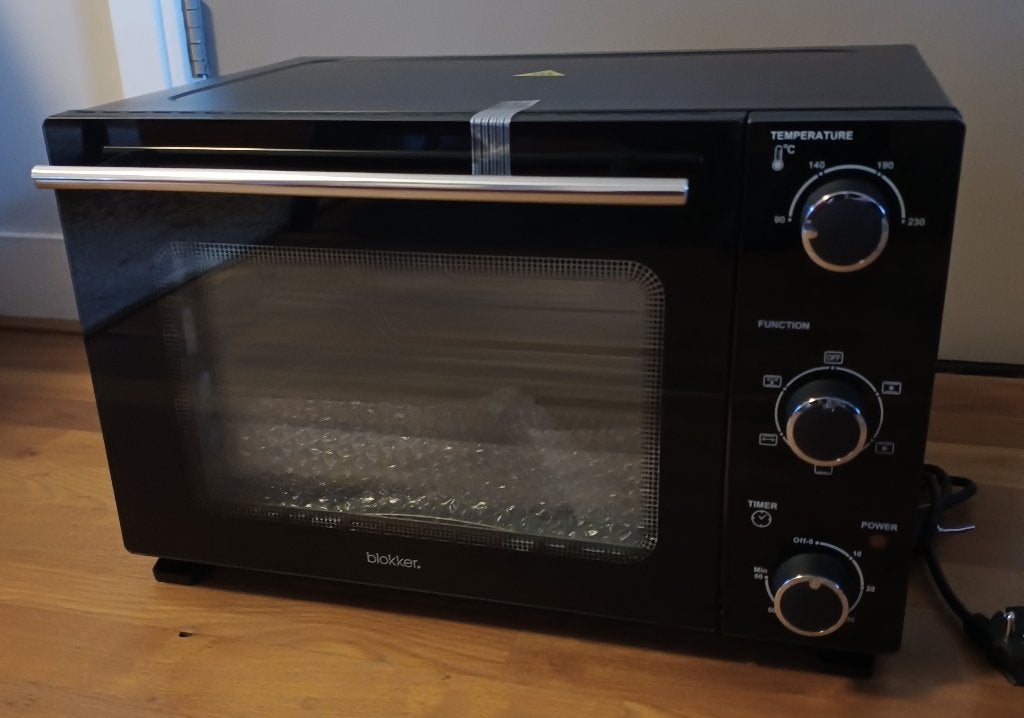 Blokker oven 28 liter - nieuw in doos, Minder dan 45 cm, Oven, Hete lucht, Nieuw
