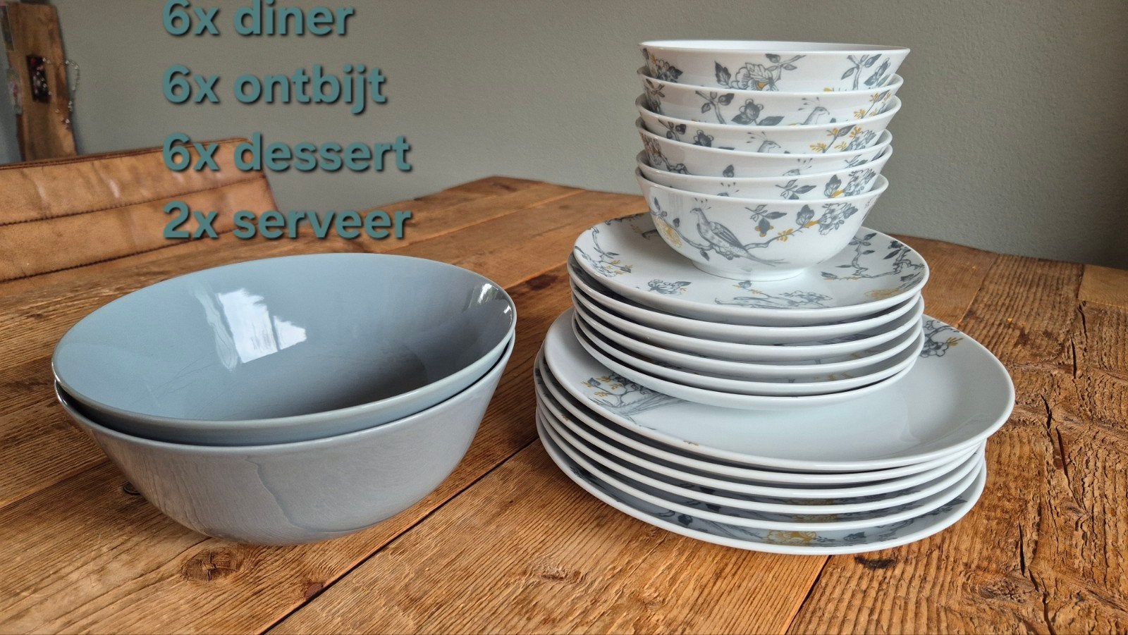 20-delig LIMITED EDITION Vivo Villeroy & Boch Servies, Villeroy & Boch, Ophalen of Verzenden, Zo goed als nieuw, Bord(en)