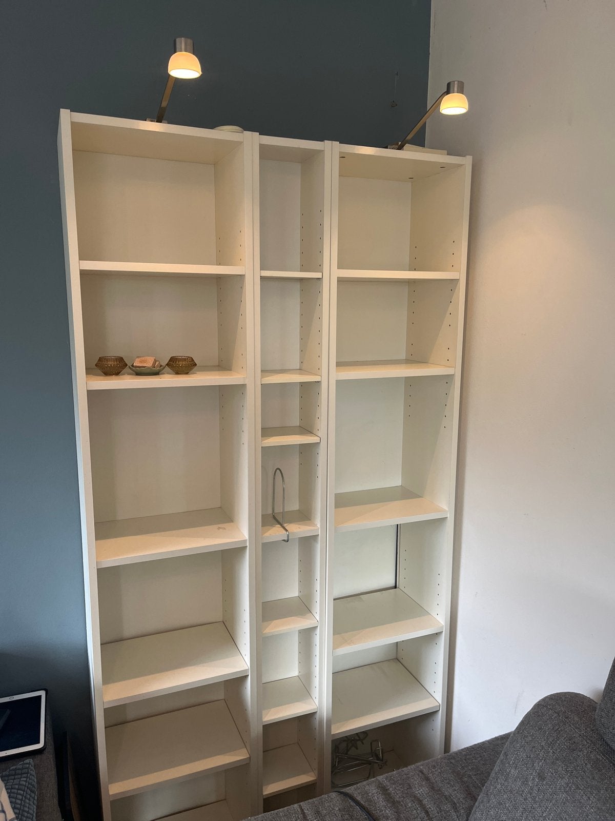 Ikea Billy Boekenkasten met Verlichting (2x 40cm, 1x 20, 201, Huis en Inrichting, Met plank(en), Gebruikt, 100 tot 150 cm, 200 cm of meer