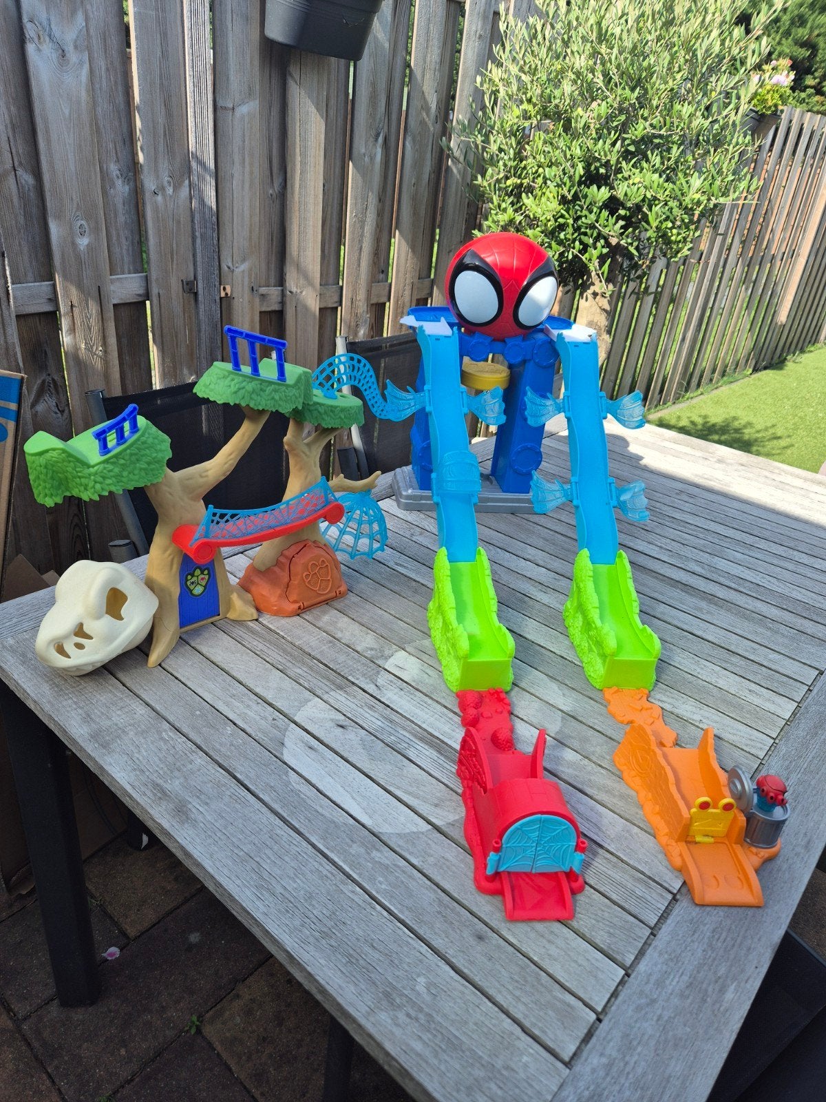 Spiderman speelset met boomhut en racebaan, Ophalen of Verzenden