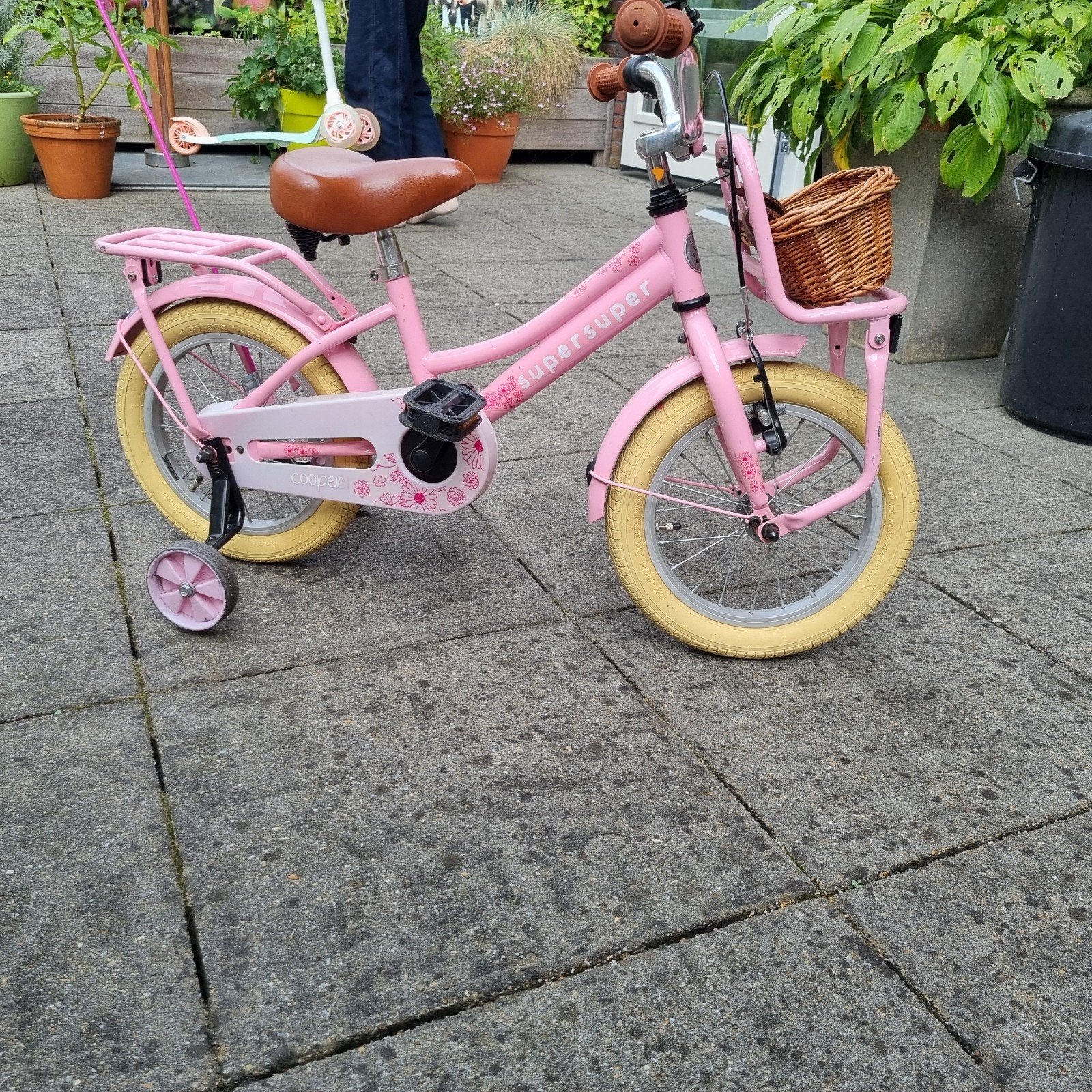 kinderfiets, Ophalen, Gebruikt, Minder dan 16 inch, Zijwieltjes