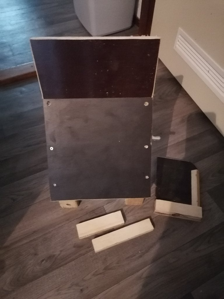 Houten laptophouder, Ophalen, Zo goed als nieuw