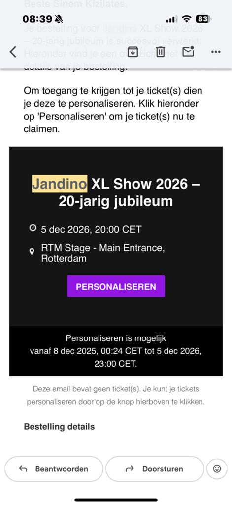 XL-Jandino Show 20 jarig jubileum, Twee personen, Januari