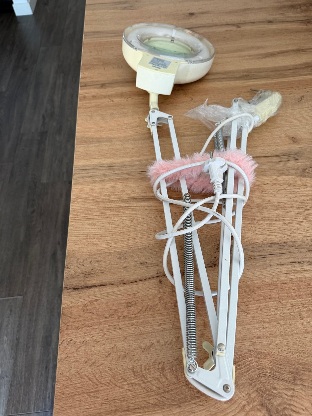 Vergrootlamp met klem - Ideaal voor hobby en werk, Ophalen, Gebruikt, Loeplamp
