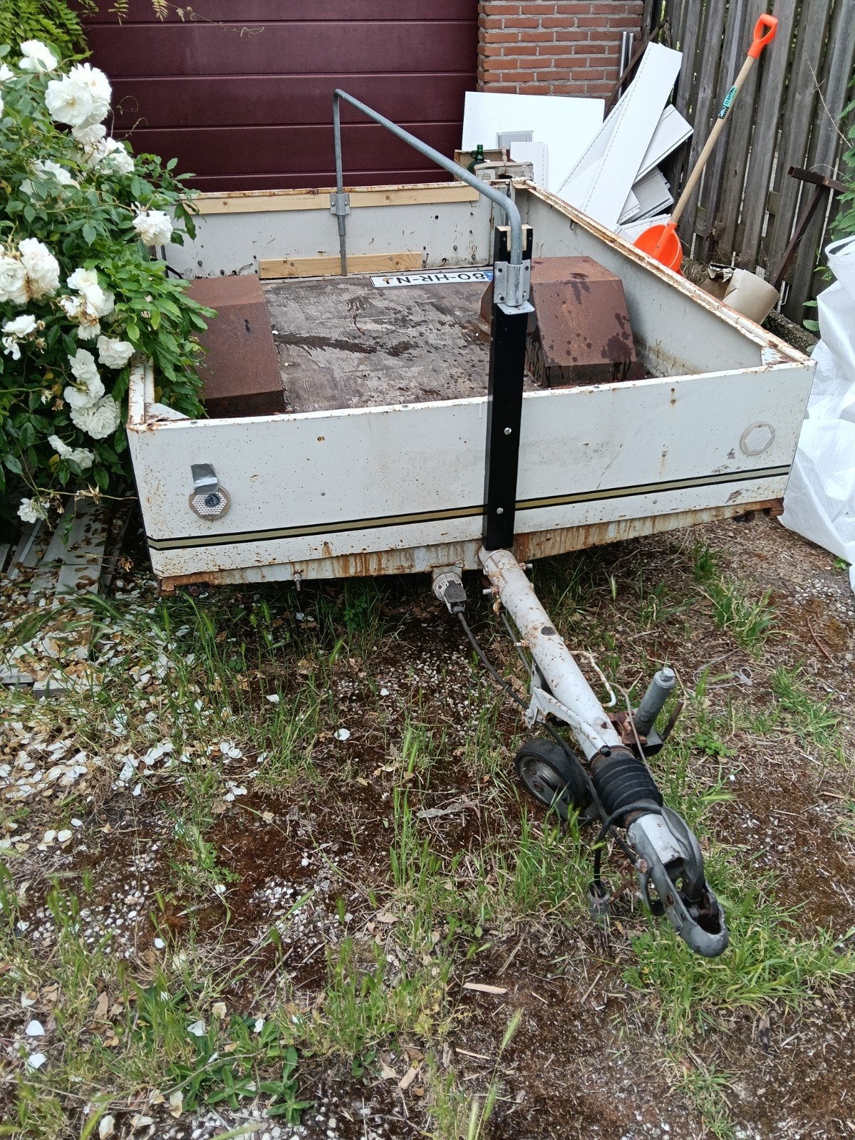 Te koop vouwwagen onderstel, Ophalen