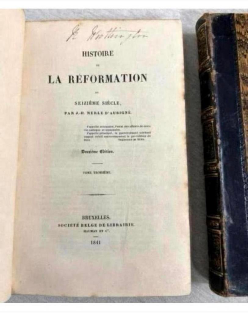 Histoire De La Reformation D'Aubigne 1839 vol 1-3 antiek set, Ophalen of Verzenden