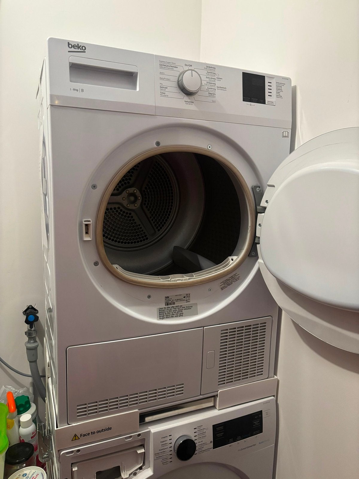Beko wasdroger DCU8235BX (8kg) | evt met wasmachine erbij, Witgoed en Apparatuur, Wasdrogers, 6 tot 8 kg, Minder dan 85 cm, Ophalen of Verzenden