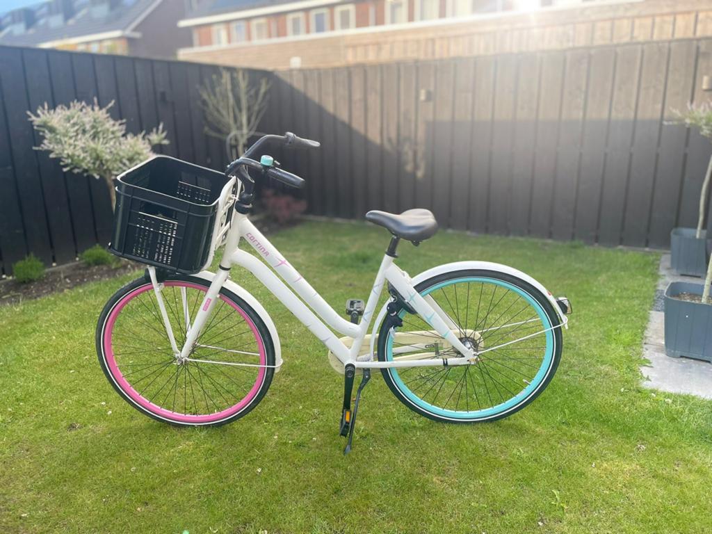 Cortina dames-/kinderfiets, Ophalen, Terugtraprem, Versnellingen, Gebruikt