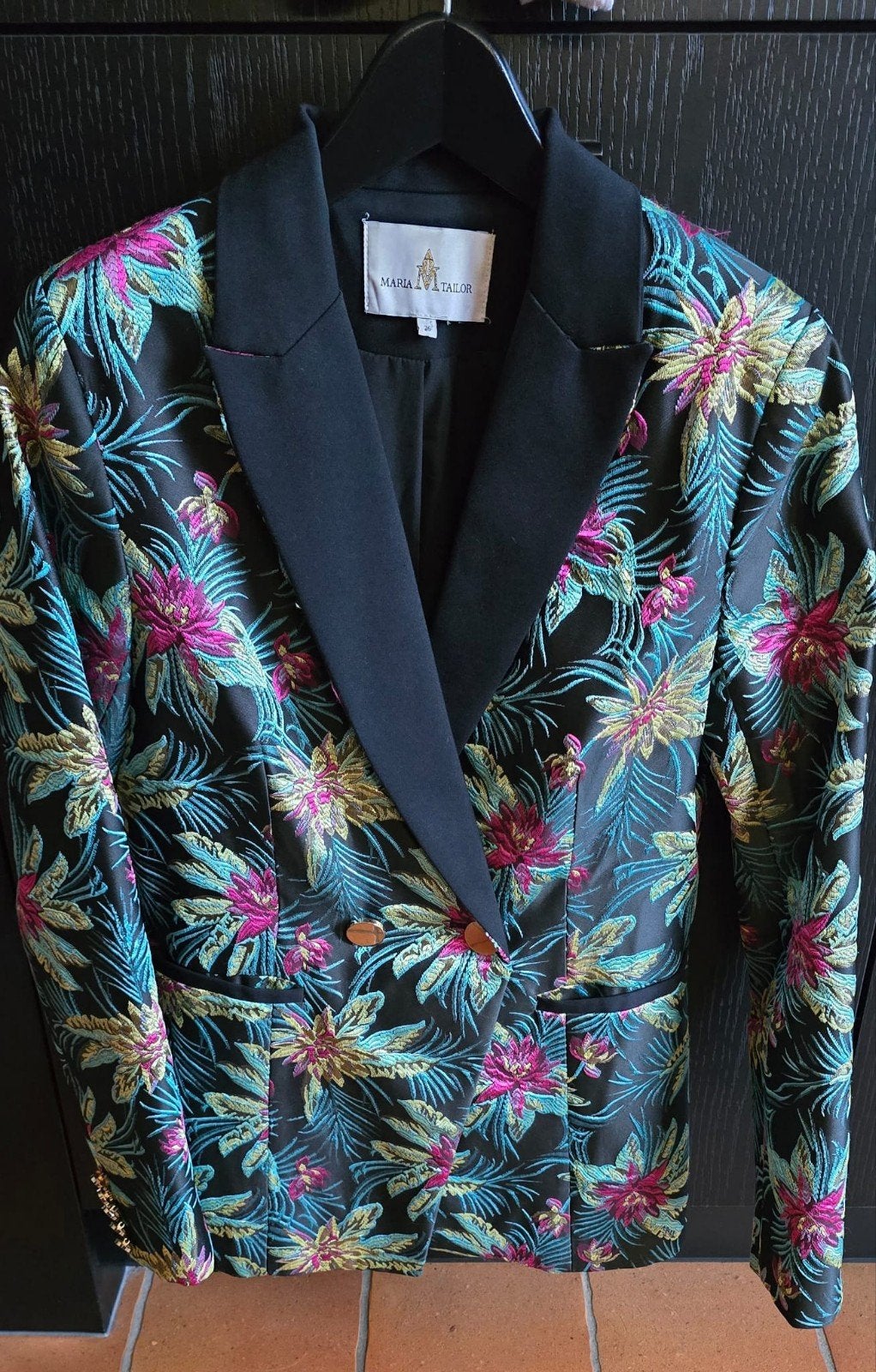 Gebloemde blazer - Maria Tailor - maat 36, Meerkleurig, Maria Tailor, Ophalen of Verzenden, Zo goed als nieuw