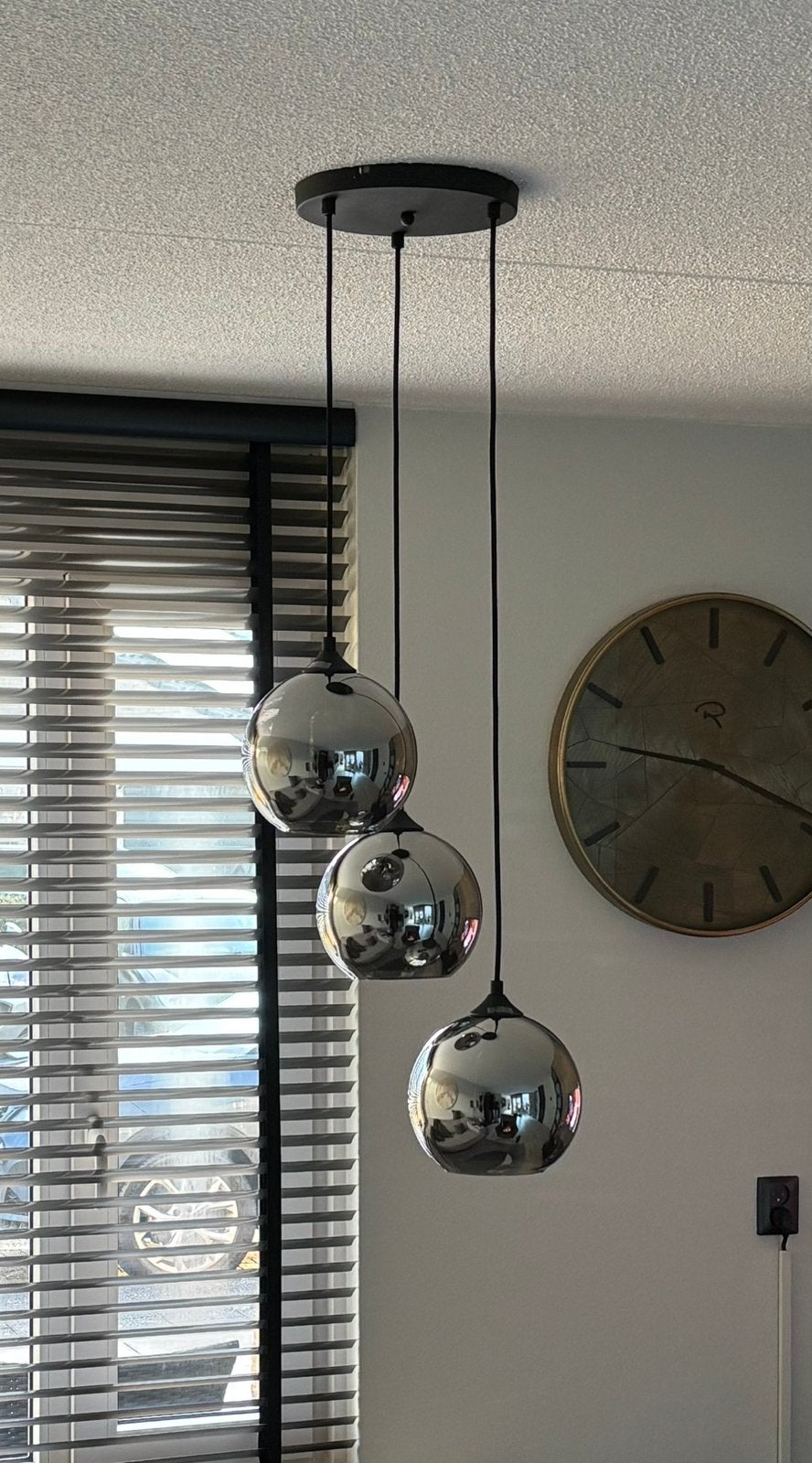 Hanglamp Hotel Chique Art Deco Glas Bol, Huis en Inrichting, Lampen | Hanglampen, Ophalen, Gebruikt, Glas, Hotel Chique Hotel Chic
