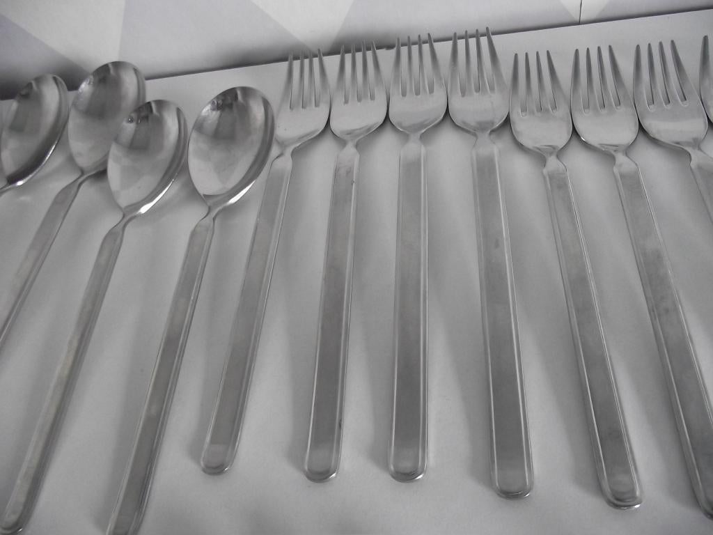 26 Sola rondfilet bestek Modern select bestek V&D 1960 p st, Ophalen of Verzenden