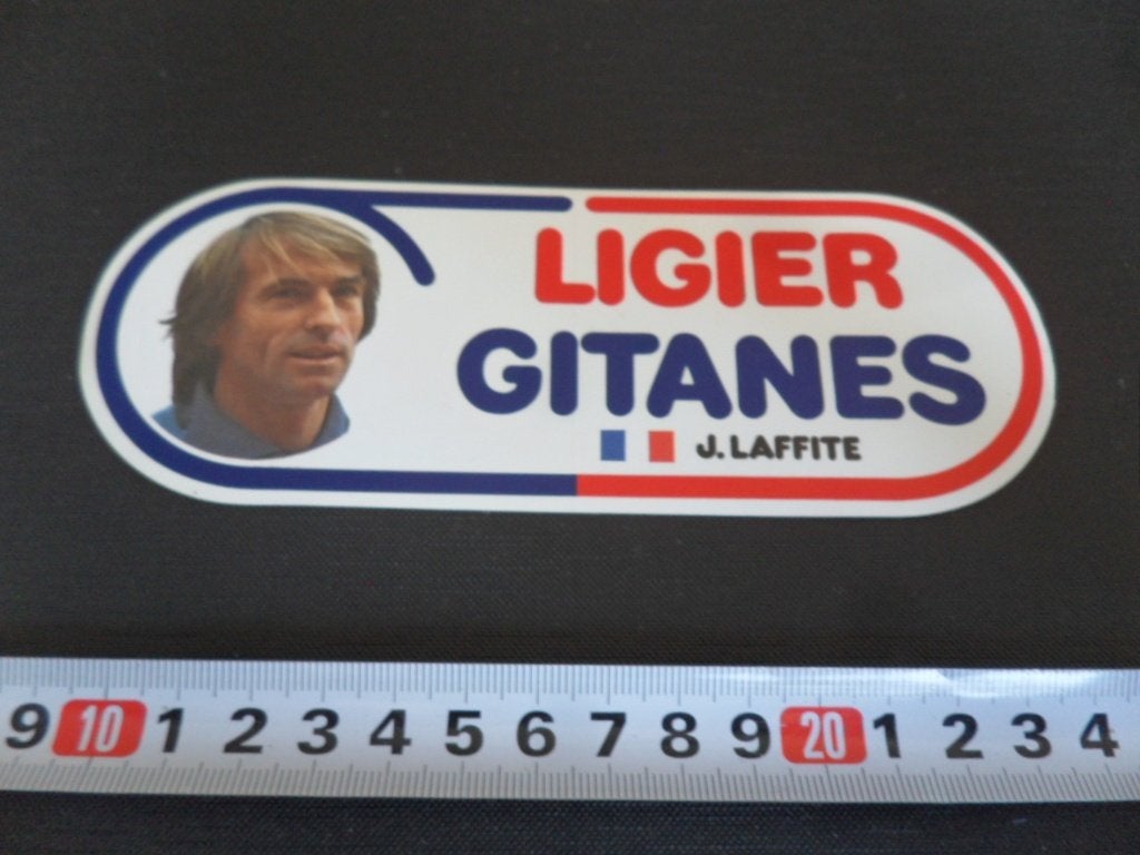 sticker motorsport team LIGIER GITANES j laffite frankrijk, Verzamelen, Ophalen, Zo goed als nieuw