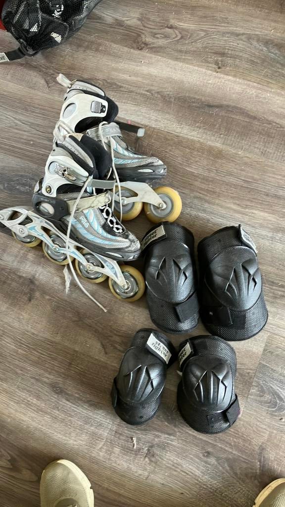 Fila skeelers met beschermingsset maat 40, Sport en Fitness, Skeelers, Ophalen, Zo goed als nieuw