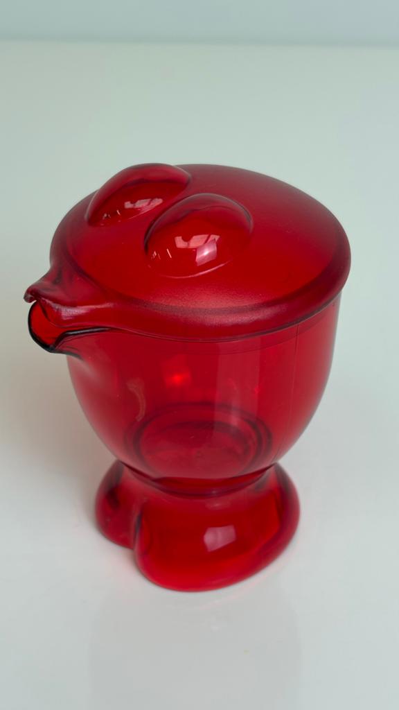 Koziol design melkkannetje rood kunststof Mona & Lisa, Overige materialen, Koziol, ., Overige typen
