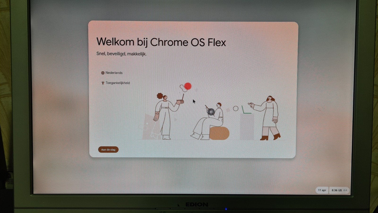 ChromeOS mini Desktop - met monitor, toetsenbord, en muis, Computers en Software, Desktop Pc's, Ophalen, Gebruikt, 2 tot 3 Ghz