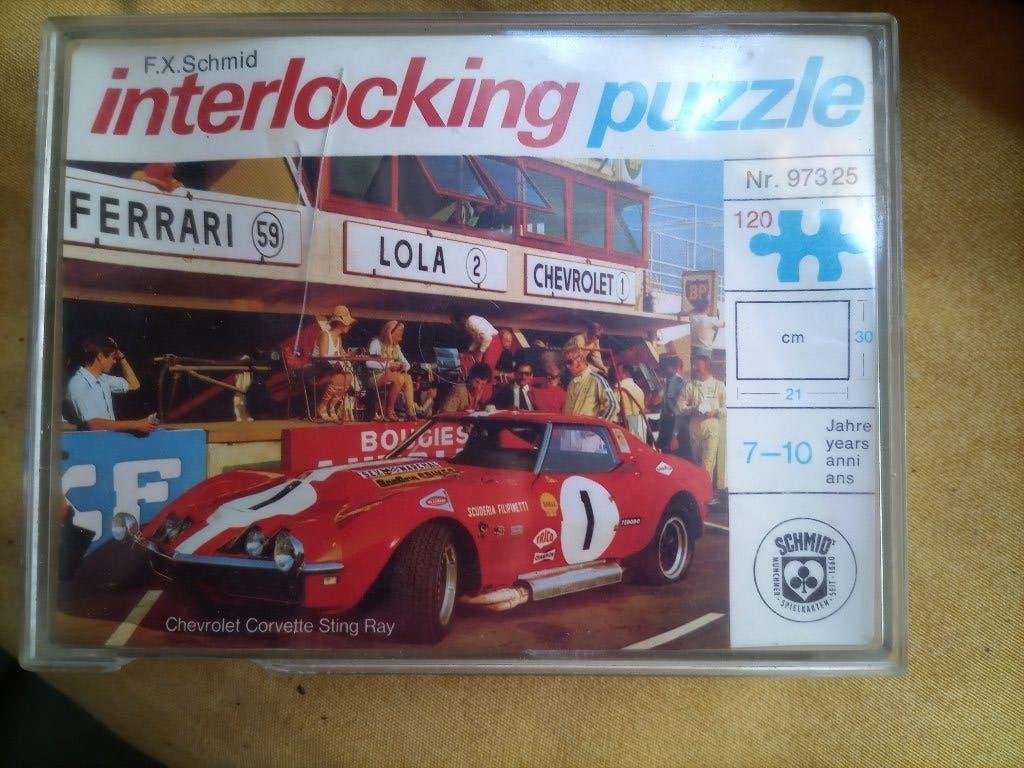 Autopuzzel Chevrolet Corvette 120 stukjes, Ophalen of Verzenden