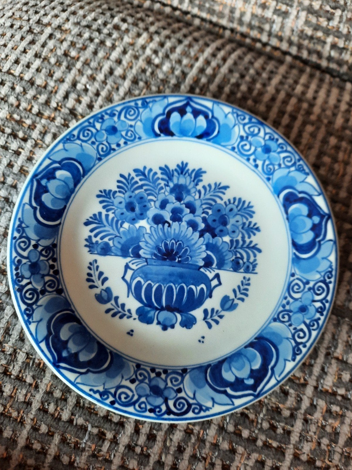 Porceleyne Fles Delft Blauw Klein Bordje - 14 cm, Ophalen of Verzenden