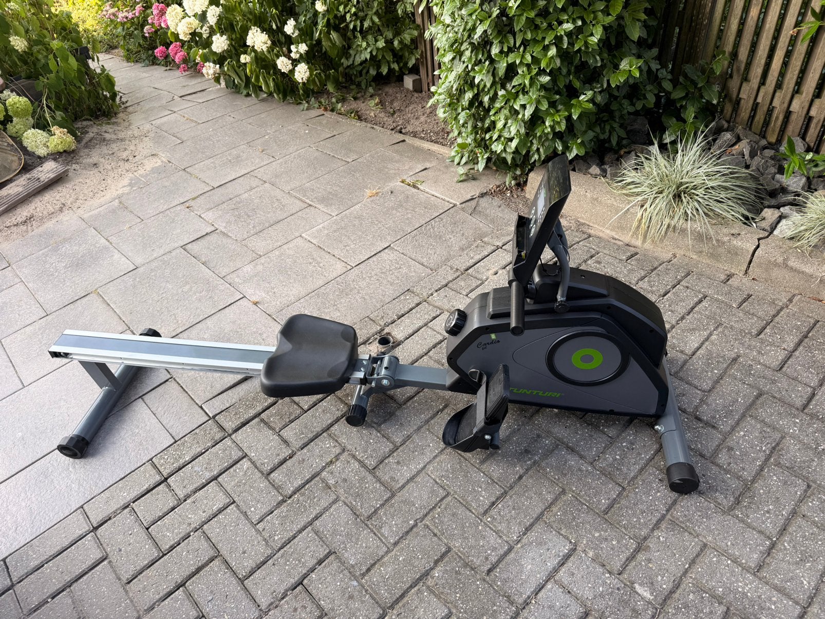 Tunturi Cardio Fit R30 Roeimachine | Werkend | Opvouwbaar, Sport en Fitness, Fitnessapparatuur, Ophalen, Benen, Aluminium, Zo goed als nieuw