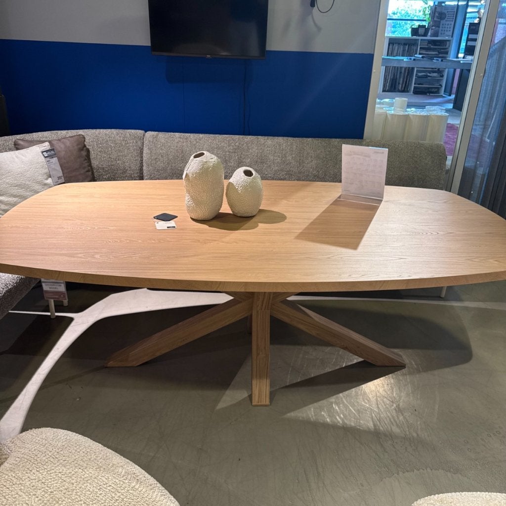Eettafel Umara - Deens Ovaal - 220x120 - Blond Oak -, Niet ingevuld, Niet ingevuld, Niet ingevuld