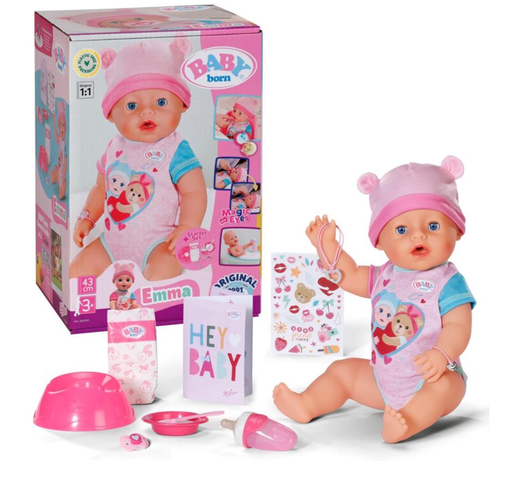 BABY born Emma pop 43 cm met starterset - Nieuw, Kinderen en Baby's, Info@zapf-creation.com, Mönchrödener Straße 13, 96472 Rodental, Germany