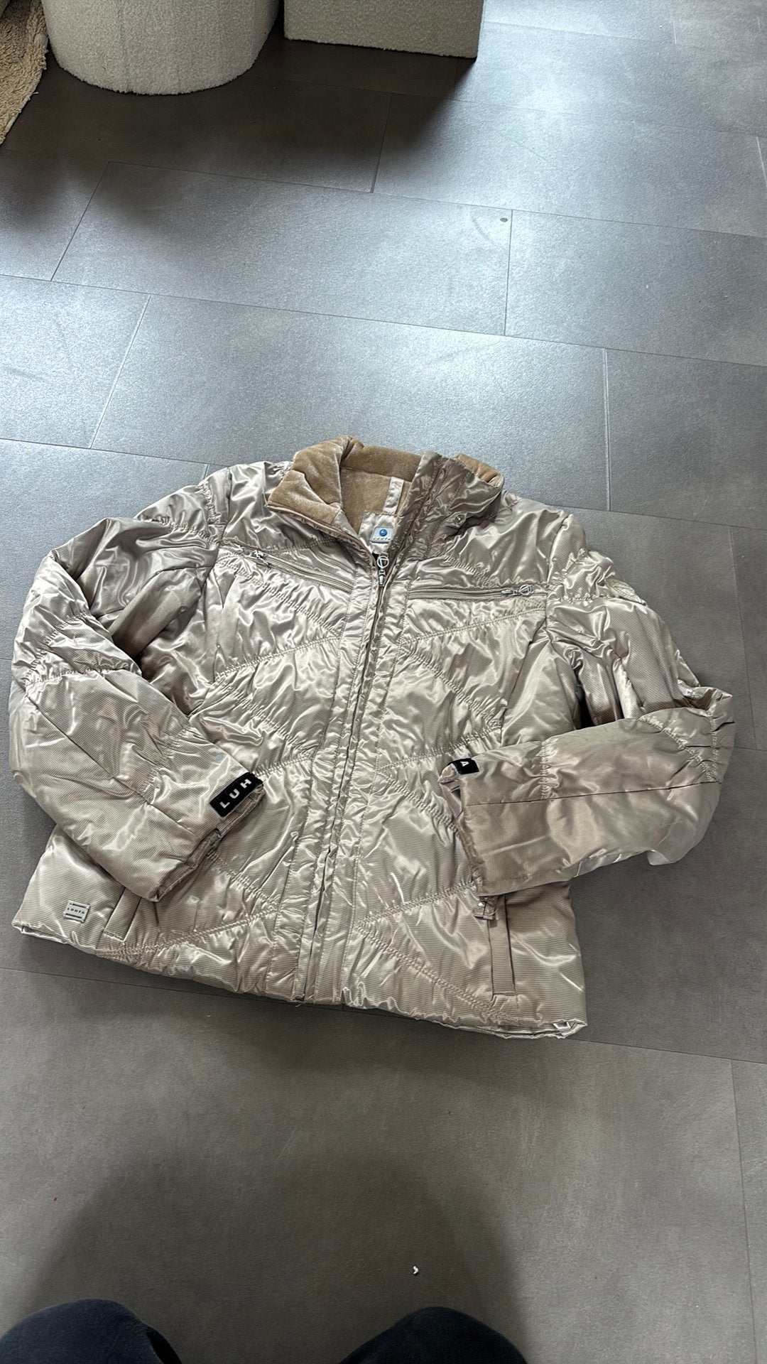 Luhta winterjas – maat 40, Maat 38/40 (M), ., Beige, Ophalen of Verzenden