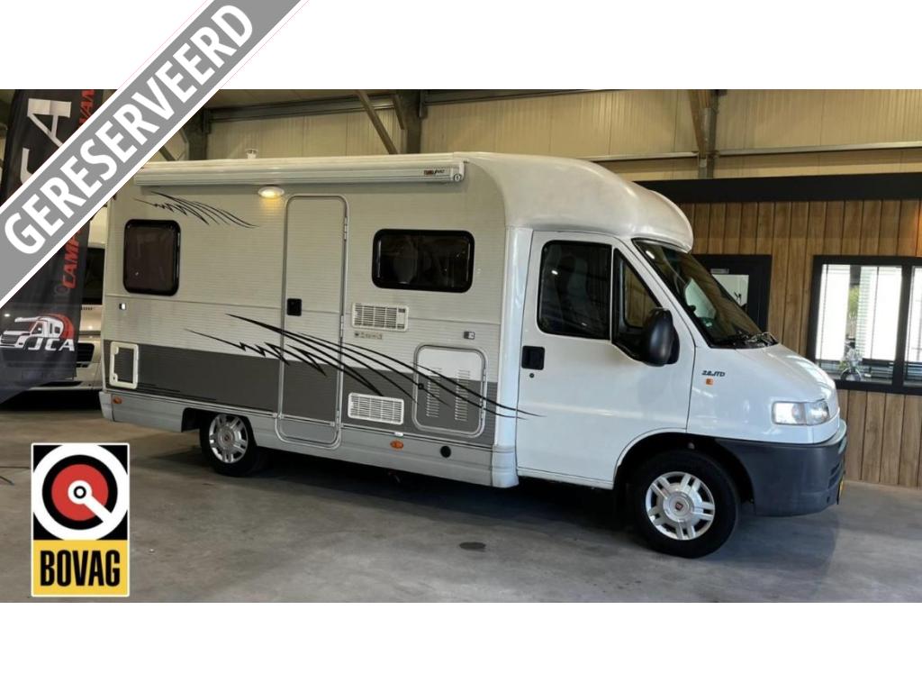 Mobilvetta Figaro 595 Bankairco 2001 Fiat Ducato 2.8JTD, Caravans en Kamperen, Overige merken, Chemisch toilet, Ringverwarming