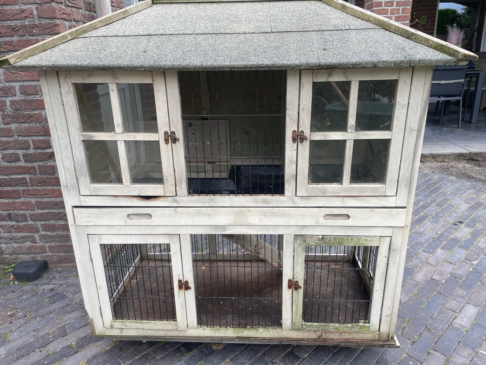 Konijnenhok gebruikt, Dieren en Toebehoren, Ophalen, 90 cm of meer, Hok, 110 cm of meer