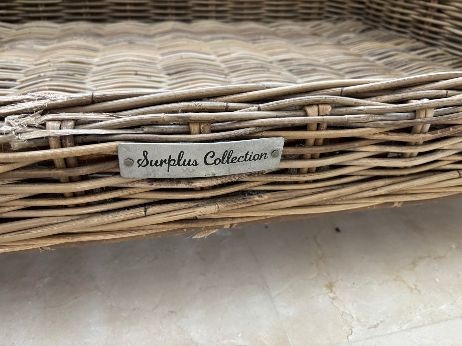 Surplus collection hondenmand 90 cm, Ophalen, Riet