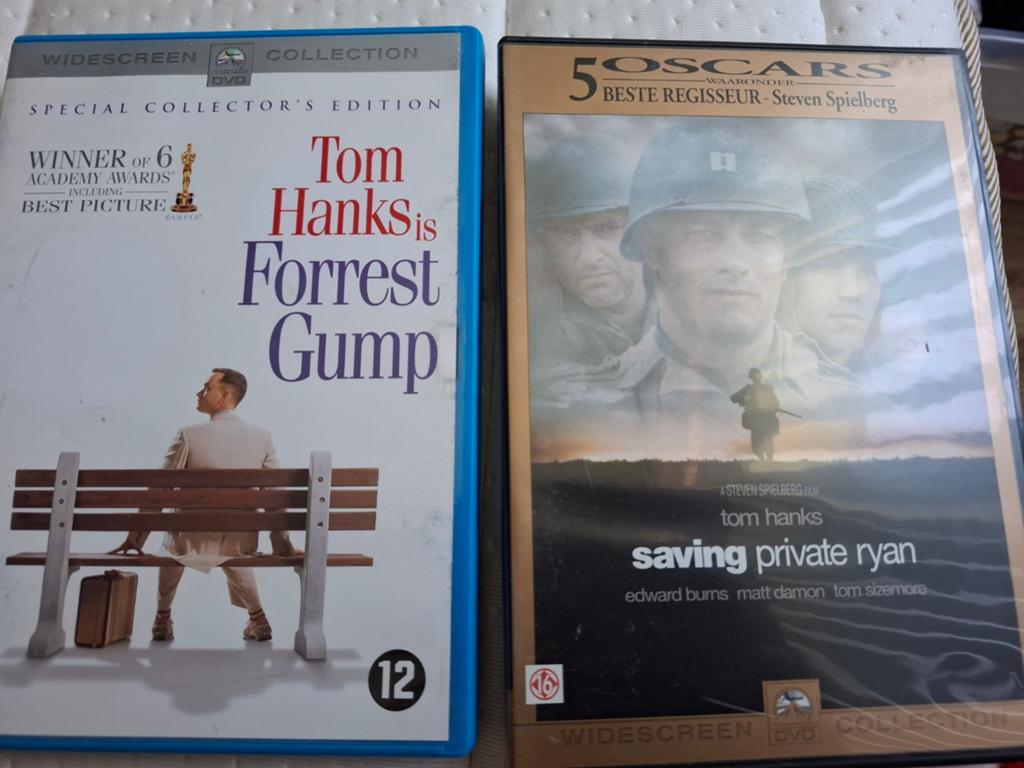 Forrest Gump en private Ryan 4 discs, Vanaf 16 jaar, Ophalen of Verzenden, 1980 tot heden, Zo goed als nieuw