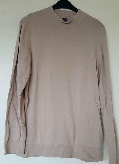 Lichtbruin/beige H&M heren trui Slim Fit maat L, Maat 52/54 (L), Beige, Ophalen of Verzenden, Zo goed als nieuw