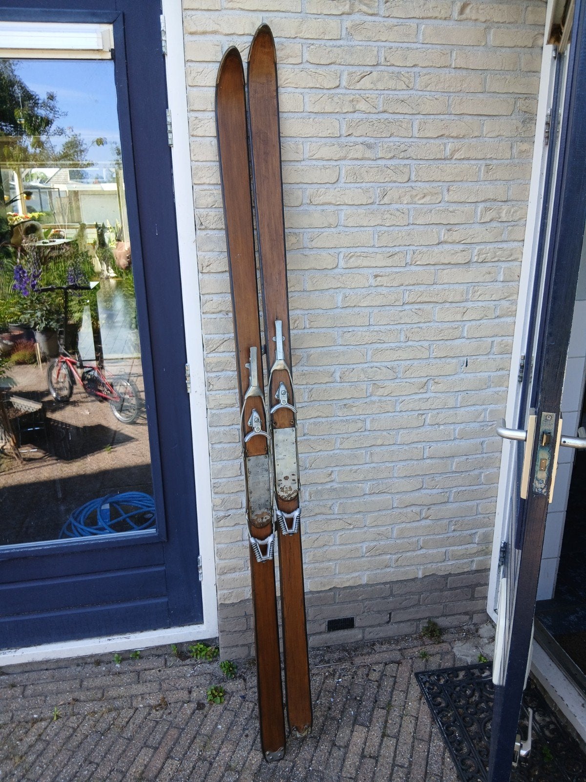 Vintage ski's wallhanger,  mancave, Ophalen