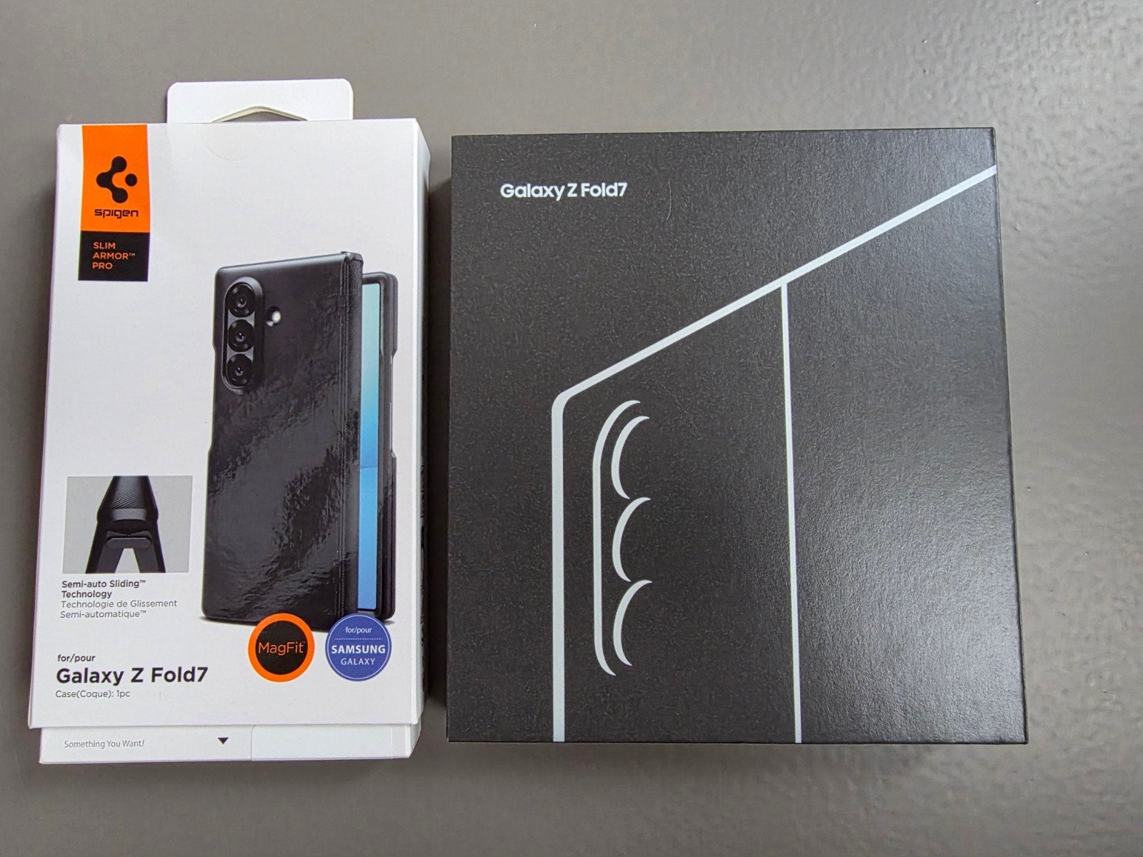 .::Samsung Galaxy Z Fold 7 256GB Jet Black + Spigen case, Telecommunicatie, Zwart, Touchscreen, Ophalen of Verzenden, Zo goed als nieuw