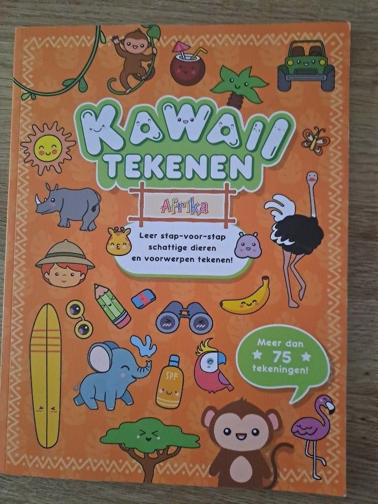 KAWAII TEKENEN. AFRIKA. LEER STAP-VOOR STAP TEKENEN., Ophalen of Verzenden, Zo goed als nieuw, Boek of Gids