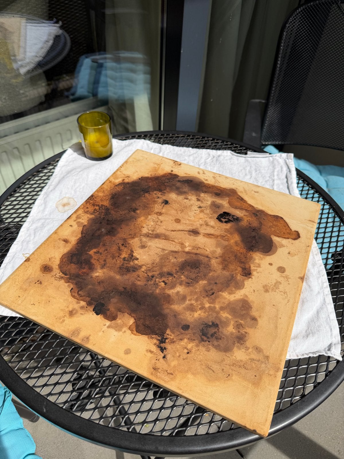 Pizzasteen voor oven of BBQ - Gebruikt, Steen/keramiek, Ophalen, Beige, Overige typen