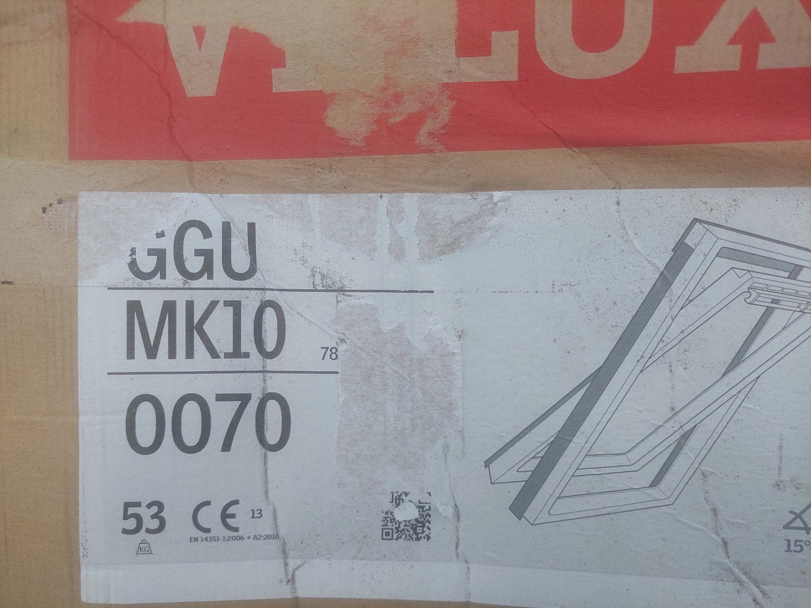 nieuw VELUX ggu mk10 78x160 cm dakraam compleet met gootstuk, Ophalen, Minder dan 80 cm, Nieuw, Dakraam