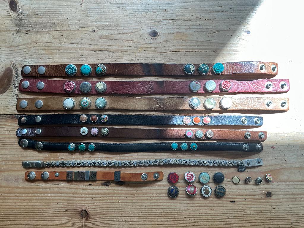 Noosa armbanden, Ophalen of Verzenden, Gebruikt, Overige kleuren, Leer