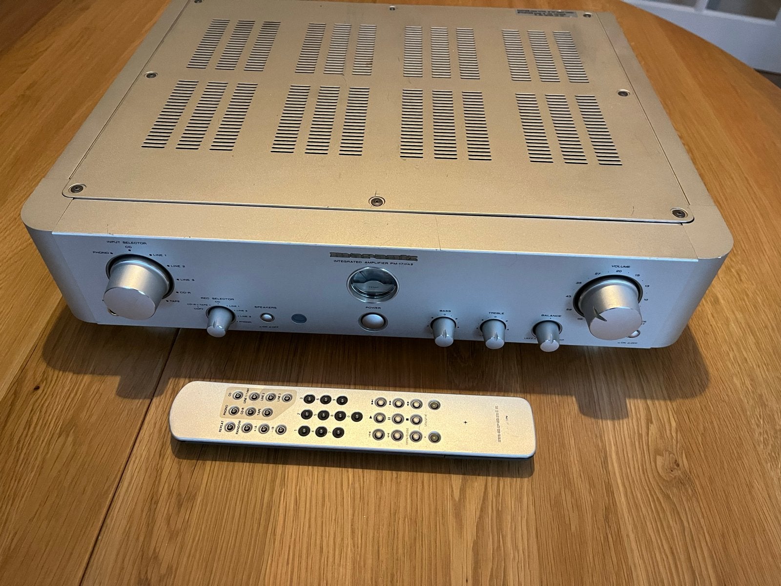 Marantz PM-17mkII Geïntegreerde Versterker met Afstandsbedie, Marantz, Ophalen of Verzenden, Zo goed als nieuw, 60 tot 120 watt