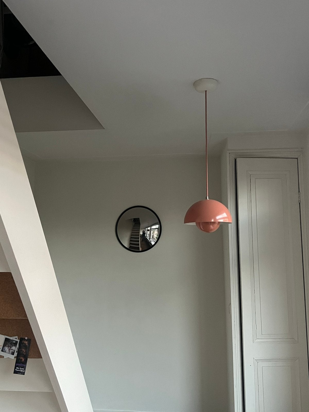 Flowerpot VP1 hanglamp - Koraalrood, Huis en Inrichting, Lampen | Hanglampen, Zo goed als nieuw, Metaal, E27 (groot), Ophalen of Verzenden