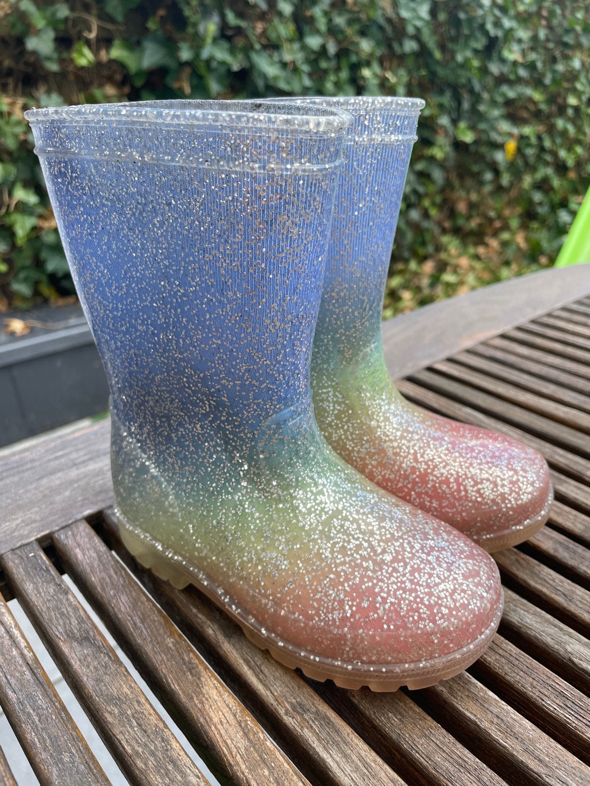 Regenlaarzen met lampjes in zool - Maat 26, Ophalen, Gebruikt, Jongen of Meisje, Laarzen