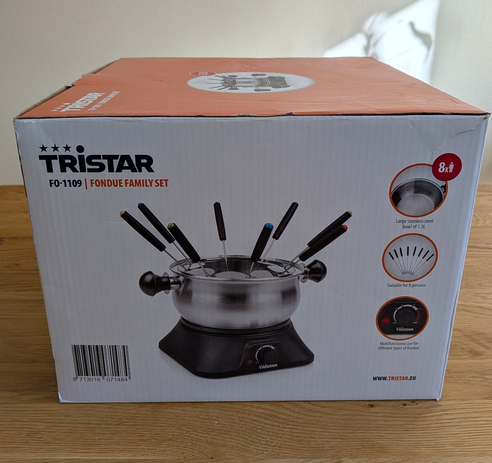 Tristar Kaasfondue, Fondue Family Set - in doos, Ophalen, Zo goed als nieuw, Elektrisch, Fondueset