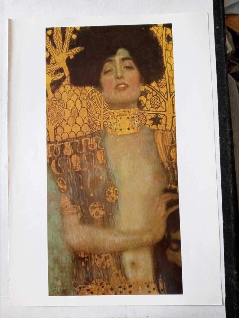 Gustav Klimt print naakt erotiek, Ophalen of Verzenden