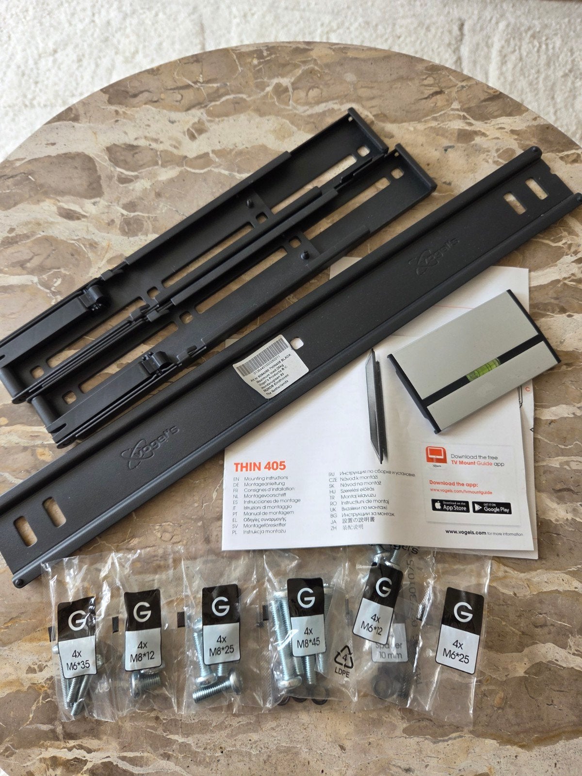 Vogels THIN 405 BLACK TV-beugel - Max 25kg, Ophalen of Verzenden, Zo goed als nieuw