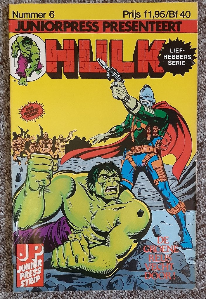 Hulk Liefhebbers Serie Nummer 6 - Juniorpress Strip, Boeken, Gelezen, Stan Lee, Eén stripboek, Ophalen of Verzenden