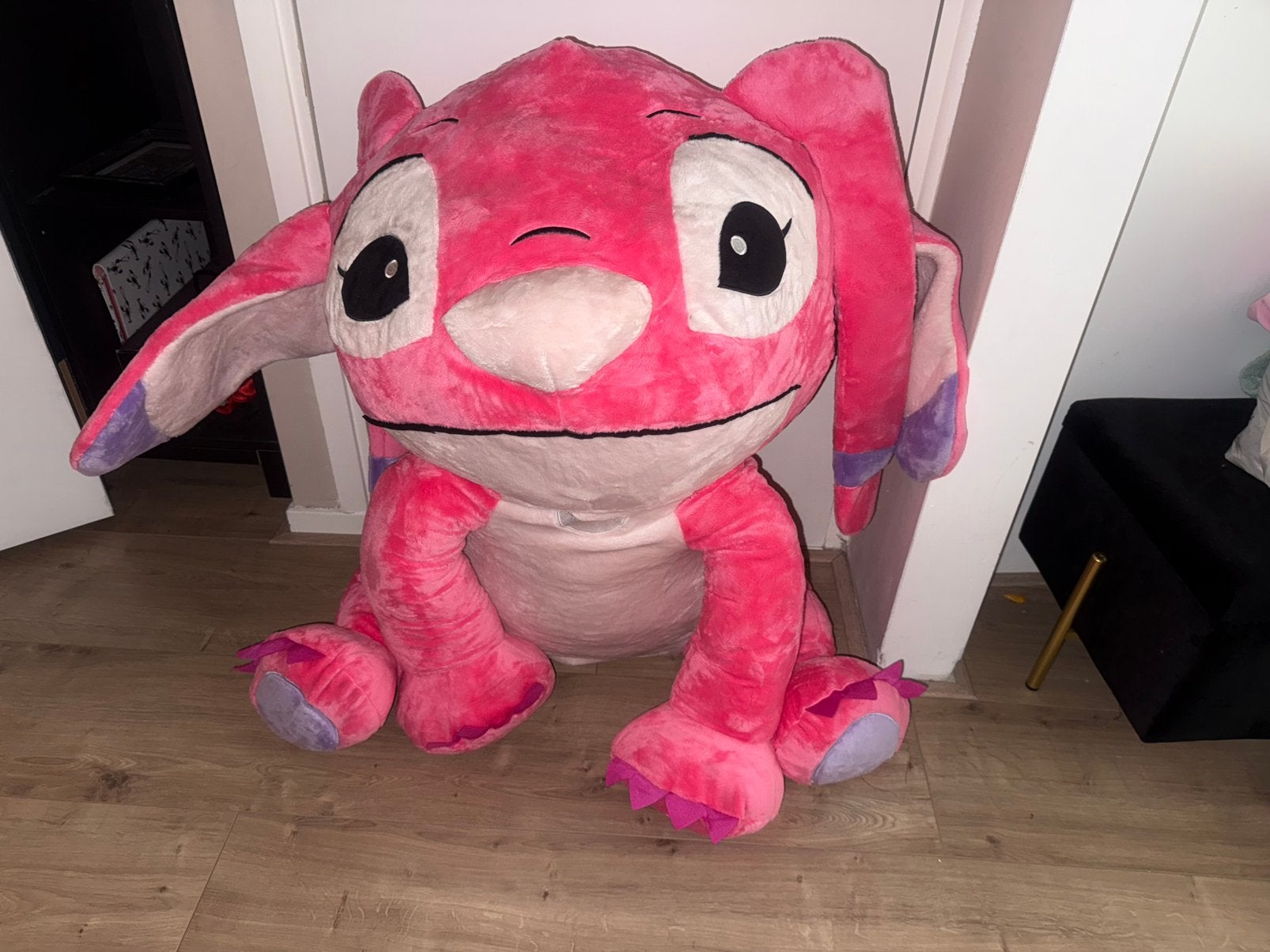 grote roze Stitch knuffel, Ophalen, Zo goed als nieuw