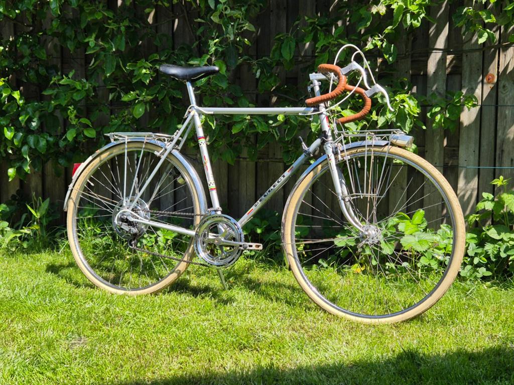 Peugeot fiets 61cm frame - Vintage racefiets, Fietsen en Brommers, Fietsen | Heren | Herenfietsen, Gebruikt, Velgrem, Versnellingen