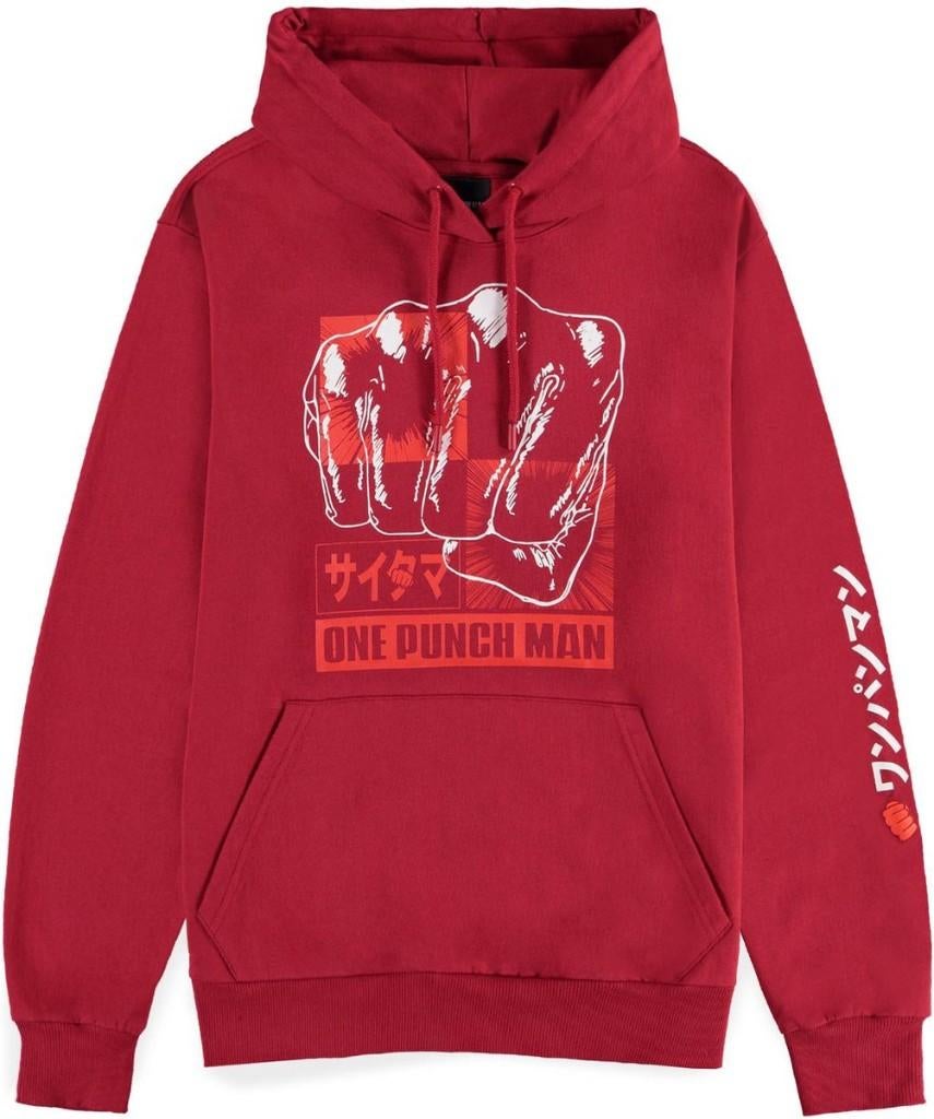 Difuzed One Punch Man Hoodie rood (NIEUW) !!!, Maat 52/54 (L), Nieuw, Ophalen of Verzenden, Difuzed