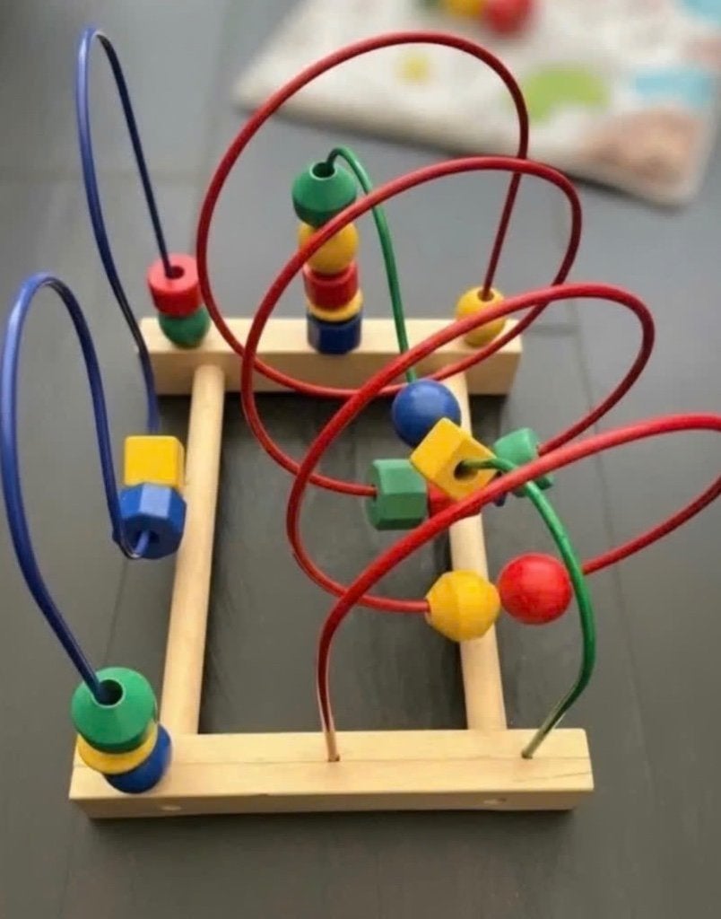 Nette houten IKEA kralenspiraal, Kinderen en Baby's, Speelgoed | Houten speelgoed, Ophalen of Verzenden, Zo goed als nieuw, Overige typen